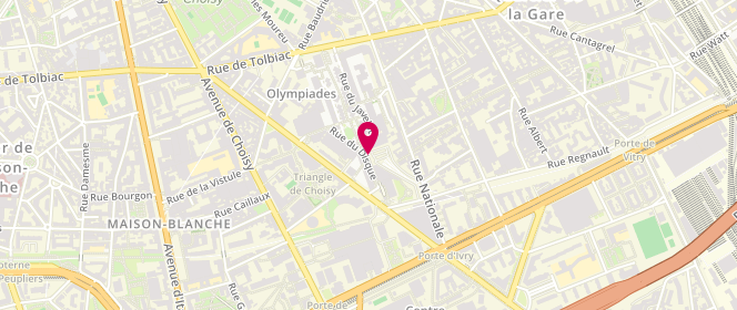 Plan de Heng Heng Boucherie, 22 Rue du Disque, 75013 Paris