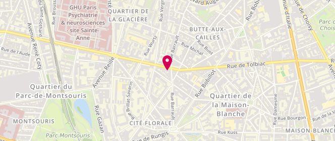 Plan de Boucherie de la Butte Aux Cailles, 217 Rue de Tolbiac, 75013 Paris