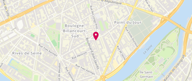 Plan de Boucherie Ancienne Tradition, 105 Rue du Point du Jour, 92100 Boulogne-Billancourt