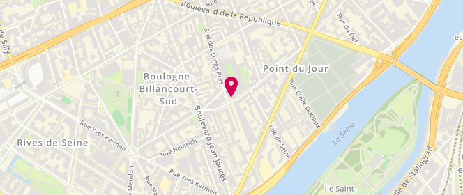 Plan de Emma Boucherie, 104 Rue du Point du Jour, 92100 Boulogne-Billancourt