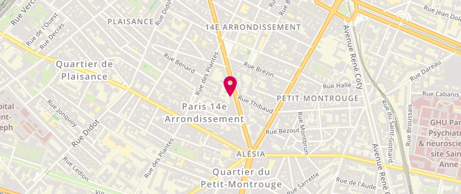 Plan de Boucherie la Tradition, 204 avenue du Maine, 75014 Paris