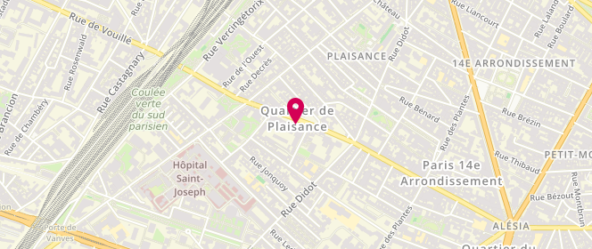 Plan de S.M.R Boucherie, 185 Rue d'Alésia, 75014 Paris