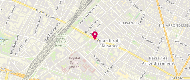 Plan de Boucherie Plaisance, 205 Rue d'Alesia, 75014 Paris