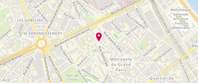 Plan de LEFEUVRE Stéphane, 11 Rue du Dr Charles Richet, 75013 Paris