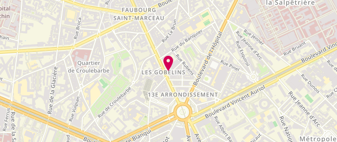 Plan de Boucherie des Gobelins, 69 avenue des Gobelins, 75013 Paris