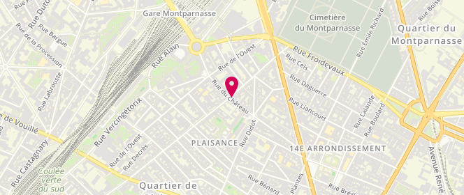 Plan de Boucherie Losserand, 43 Rue Raymond Losserand, 75014 Paris
