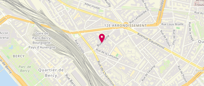 Plan de Boucherie Taine, 16 Rue Taine, 75012 Paris