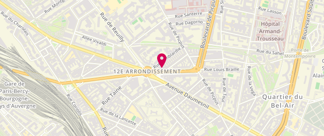 Plan de Boucherie de la Place Daumesni, 53 Boulevard de Reuilly, 75012 Paris