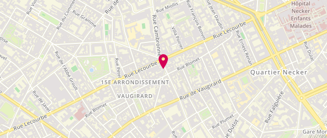 Plan de Boucherie Cambronne Debray, 90 Rue Cambronne, 75015 Paris