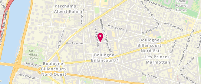 Plan de Boucherie du Centre, 43 Rue Escudier, 92100 Boulogne-Billancourt