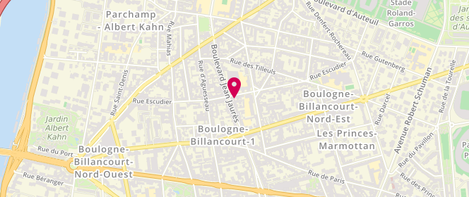 Plan de Boucherie Escudier, 44 Rue Escudier, 92100 Boulogne-Billancourt