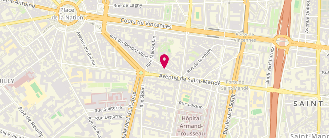 Plan de Boucherie du Rendez-Vous, 9 Rue du Rendez-Vous, 75012 Paris