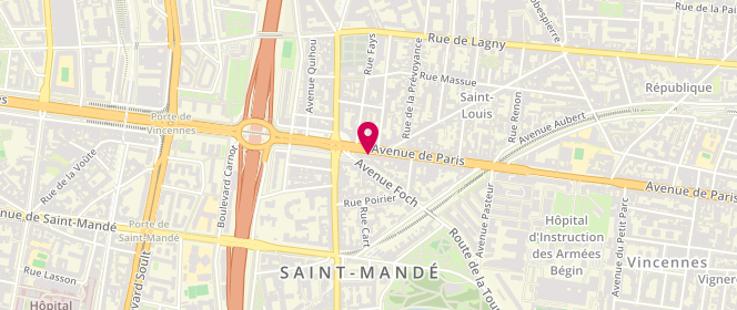 Plan de Boucherie Normande, 125 avenue de Paris, 94160 Saint-Mandé