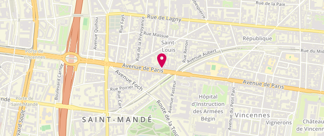 Plan de Kmarket, 146 avenue de Paris, 94300 Vincennes