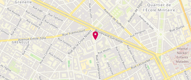Plan de Maison le Fèvre, 13 Rue Cambronne, 75015 Paris