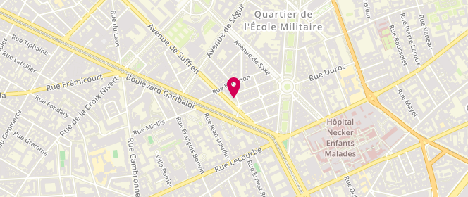 Plan de A la Bonne Viande Pere et Fils, 155 avenue de Suffren, 75015 Paris