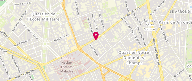 Plan de Boucherie des épicuriens, 123 Rue de Sèvres, 75006 Paris