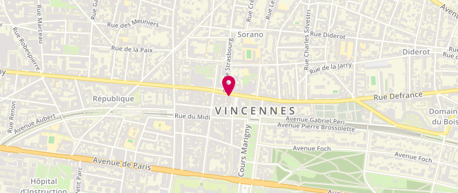 Plan de Boucherie Testa Christian, 67 Rue de Fontenay, 94300 Vincennes