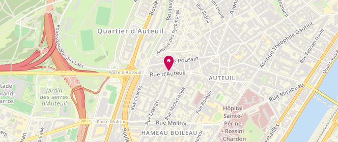 Plan de Boucherie d'Auteuil, 56 Rue d'Auteuil, 75016 Paris