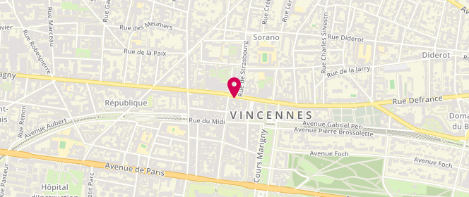Plan de Boucherie Centrale, 77 Rue de Fontenay, 94300 Vincennes
