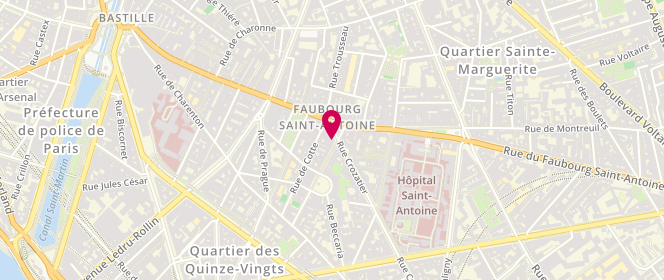 Plan de Boucherie Charcuterie Rotisserie Ao, 79 Rue Crozatier, 75012 Paris