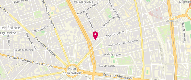 Plan de Boucherie Nouvelle d'Avron, 8 Rue d'Avron, 75020 Paris