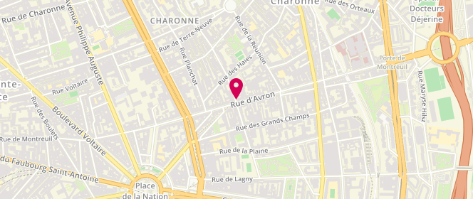 Plan de La Bonne Bidoche, 43 Rue d'Avron, 75020 Paris