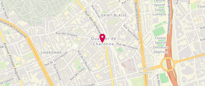 Plan de Boucherie des Gourmets, 113 Rue des Pyrénées, 75020 Paris