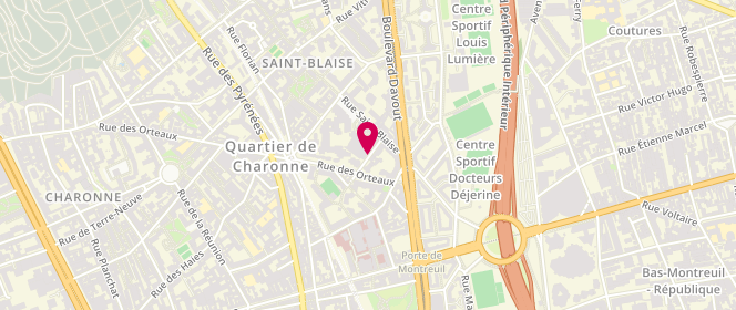 Plan de DEWELLE Armand, Bât 1 39 Rue Mouraud, 75020 Paris