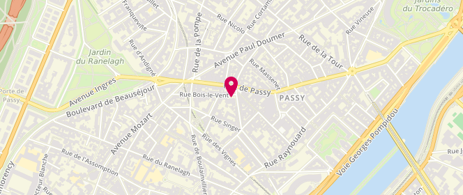 Plan de Boucherie de Passy, Rc 1 Rue Bois le Vent, 75016 Paris