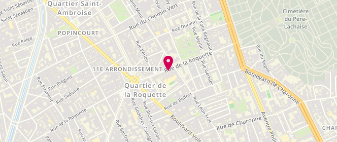 Plan de FREITAS DA Silva Nino, 154 Rue Roquette, 75011 Paris