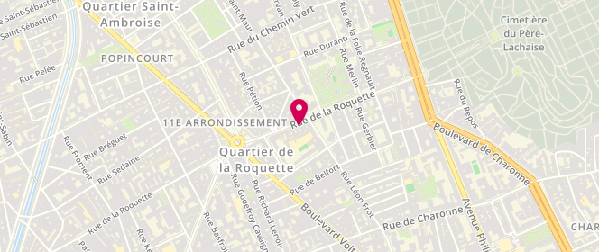 Plan de Boucherie Eugen Lena, 154 Rue de la Roquette, 75011 Paris