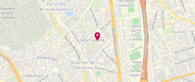 Plan de David Moche, 7 Square des Cardeurs, 75020 Paris