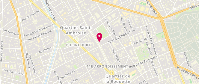 Plan de Boucherie Lamour, 28 Avenue Parmentier, 75011 Paris