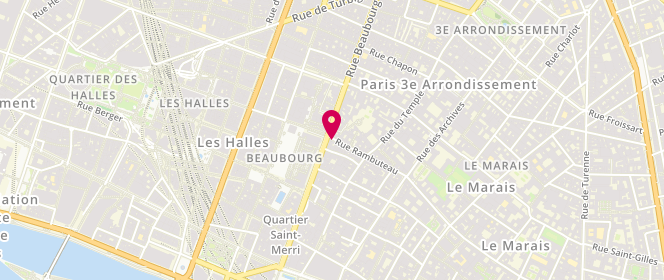 Plan de Cul de Cochon Rambuteau, 37 Rue Rambuteau, 75004 Paris