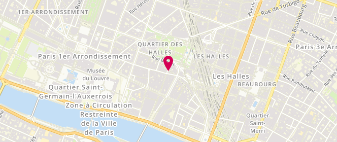 Plan de Au Billot des Halles, 2 Rue des Prouvaires, 75001 Paris