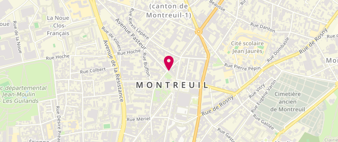 Plan de Rôtisserie de la Mairie, 8 avenue Pasteur, 93100 Montreuil