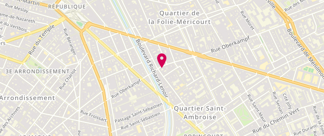 Plan de Boucherie Oberkampf, 38 Rue Oberkampf, 75011 Paris