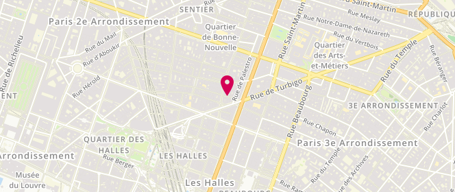 Plan de Greffeuille Selection, Angle Droit du Passage Bourg l'Abbe
120 Rue Saint Denis, 75002 Paris