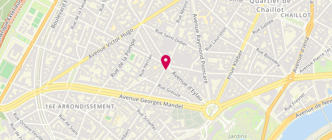 Plan de Boucherie des Sablons, 19 Rue Sablons, 75116 Paris