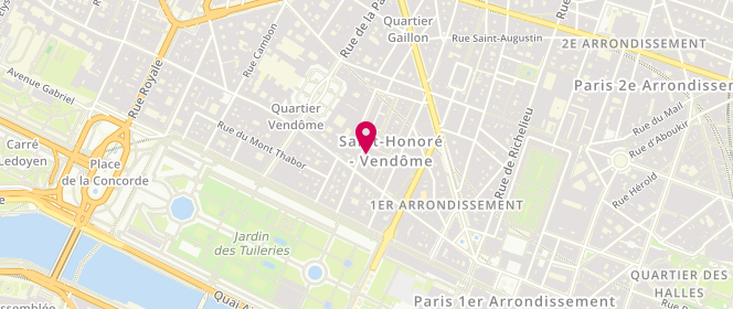 Plan de Boucherie Mont Thabor, 6 Rue du Marché Saint Honoré, 75001 Paris