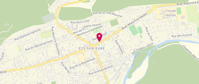 Plan de Boucherie Ezéenne, 9 Rue Maurice Elet, 27530 Ézy-sur-Eure