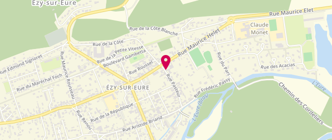 Plan de Ezy _ Viandes, 42 Rue Pasteur, 27530 Ézy-sur-Eure