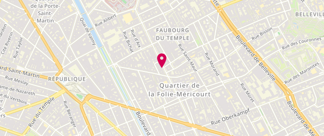 Plan de Boucherie Milo, 119 Avenue Parmentier, 75011 Paris