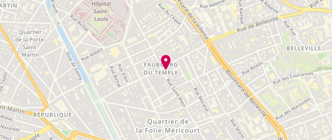 Plan de B.M du Faubourg, 82 Rue du Faubourg du Temple, 75011 Paris