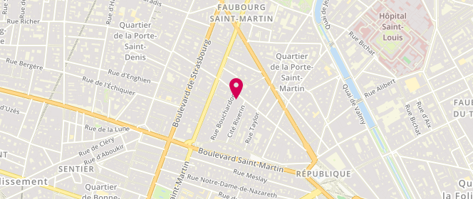 Plan de Boucherie Lévèque, 22 Rue Bouchardon, 75010 Paris