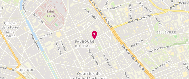 Plan de Boucherie Pivert AVS, 94 Rue du Faubourg du Temple, 75011 Paris