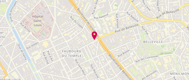 Plan de Boucherie Farid, 135 Rue du Faubourg du Temple, 75010 Paris