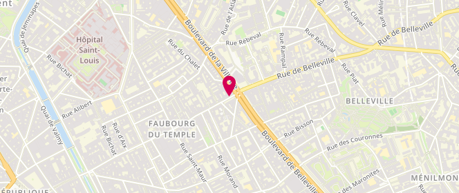 Plan de Boucherie Elido, 137 Rue du Faubourg du Temple, 75010 Paris