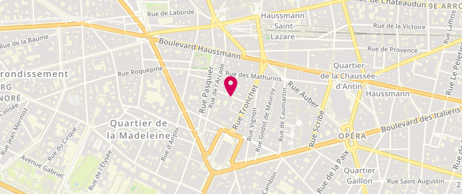 Plan de Boucherie Congre, 11 Rue de Castellane, 75008 Paris